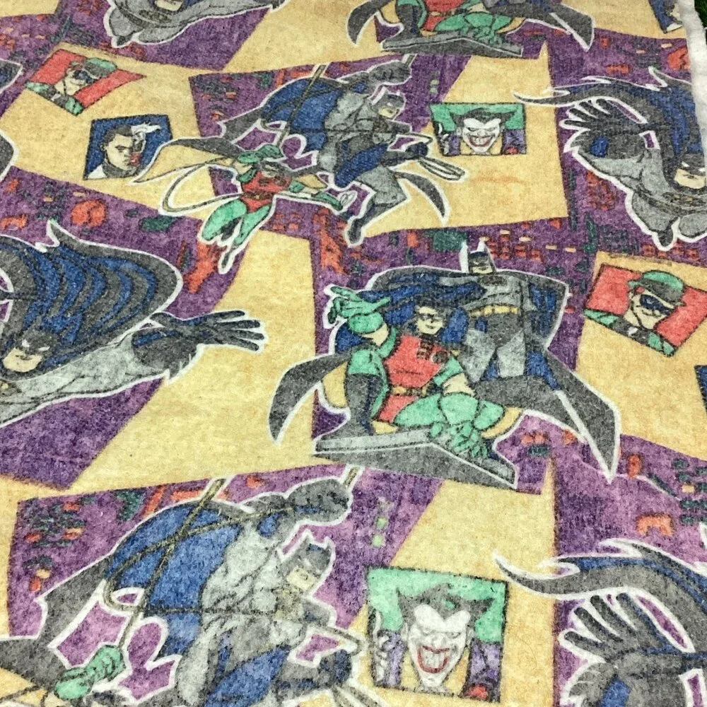Vintage DC Batman The Animated Cartoon Blanket